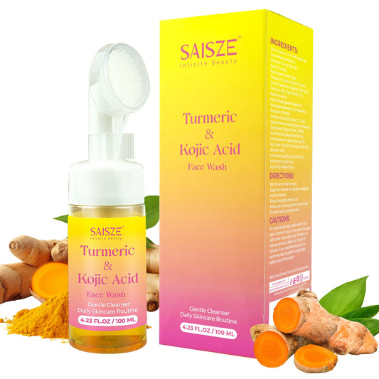 Turmeric Foaming Face Wash Turmeric & Kojic Acid Facial Cleanser for