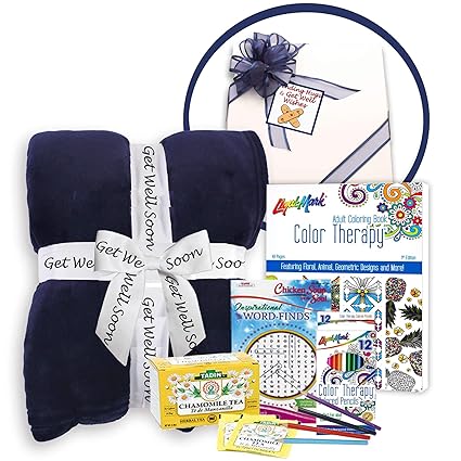 Get Well Soon Basket of Thoughtfulness & Comfort-  get well soon gift