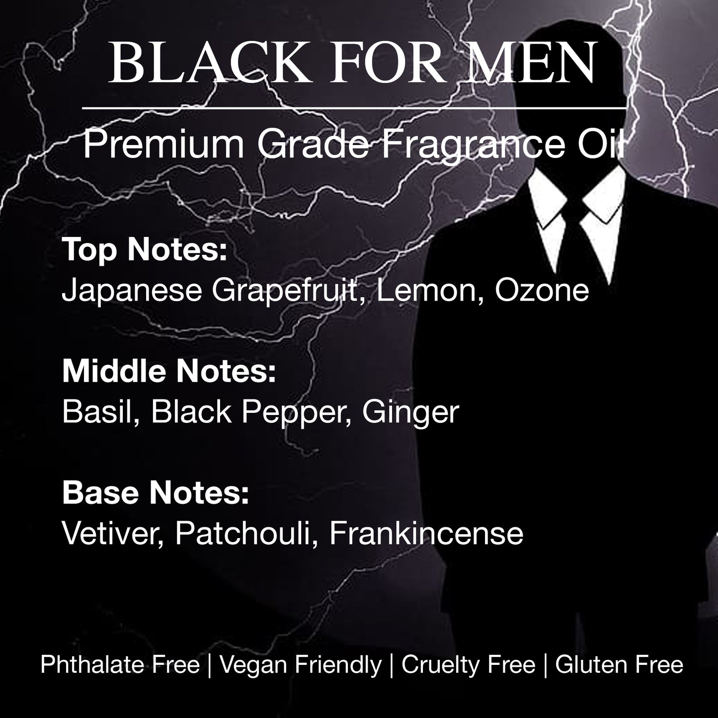 Black For Men Premium Grade Fragrance Oil